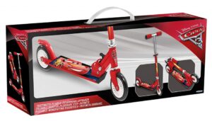 Disney Cars 2-Wiel Kinderstep Opvouwbaar Voetrem Rood - Afbeelding 3